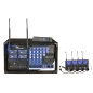 Mikrofon PA-180 UHF 4 kanały (4 mikrofony nagłowne) Mikrofon PA-180 UHF 4 kanały (4 mikrofony nagłowne)