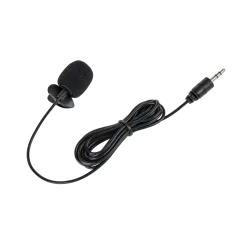 Mikrofon z klipem na kablu jack 3,5mm 2m