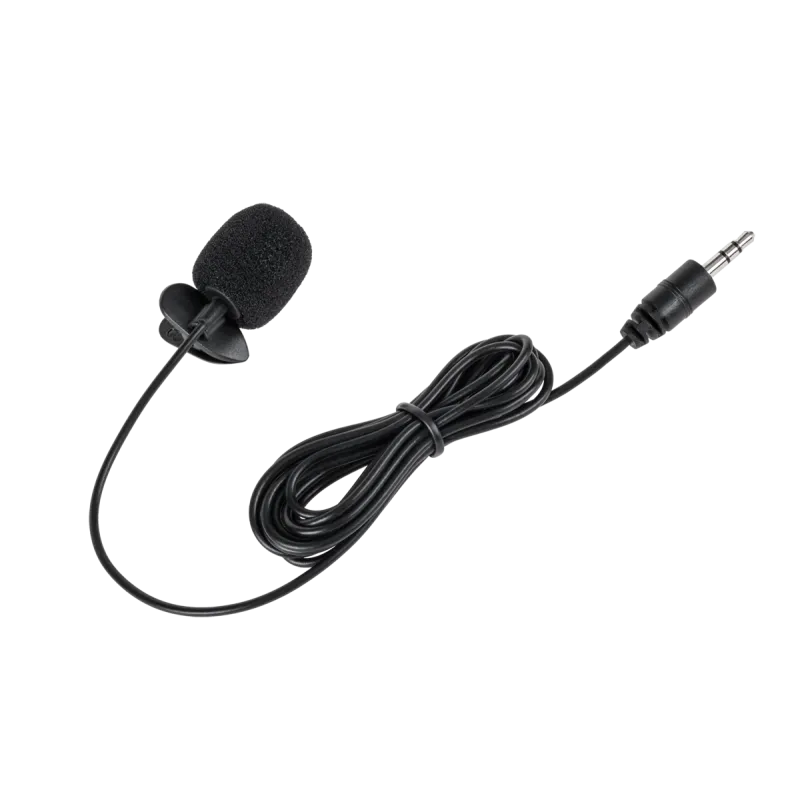 Mikrofon z klipem na kablu jack 3,5mm 2m Mikrofon z klipem na kablu jack 3,5mm 2m