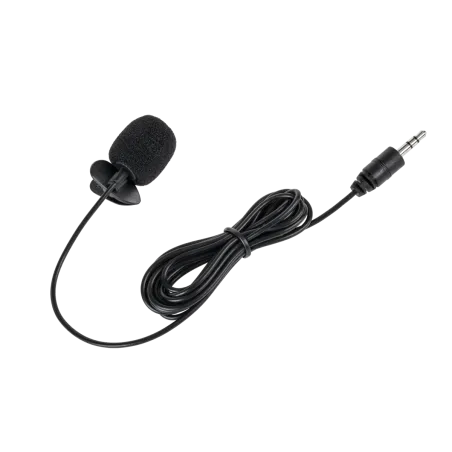 Mikrofon z klipem na kablu jack 3,5mm 2m