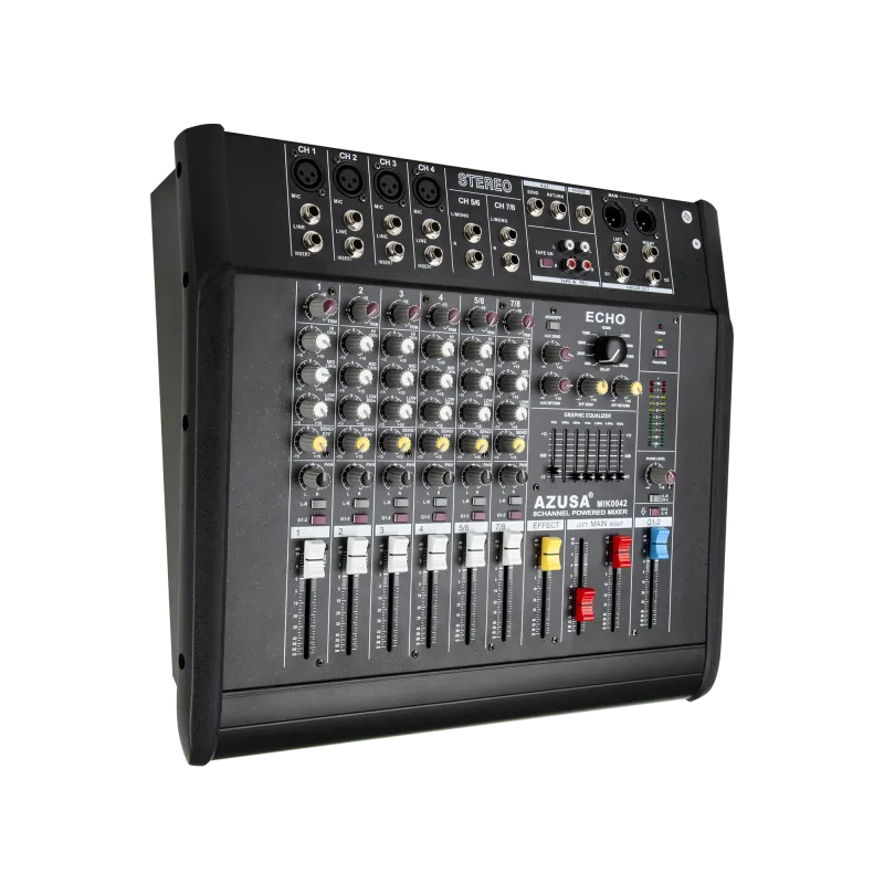 Mikser PMQ-2108+wzm. 2x240W 8 kanałów