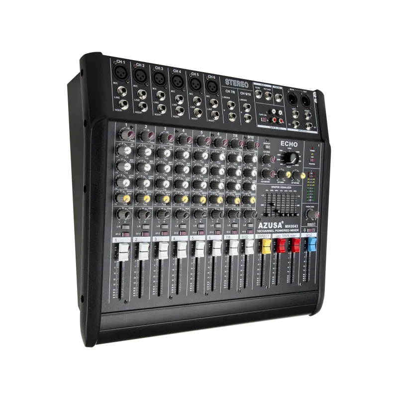 Mikser PMQ-2110+wzm. 2x250W 10 kanałów