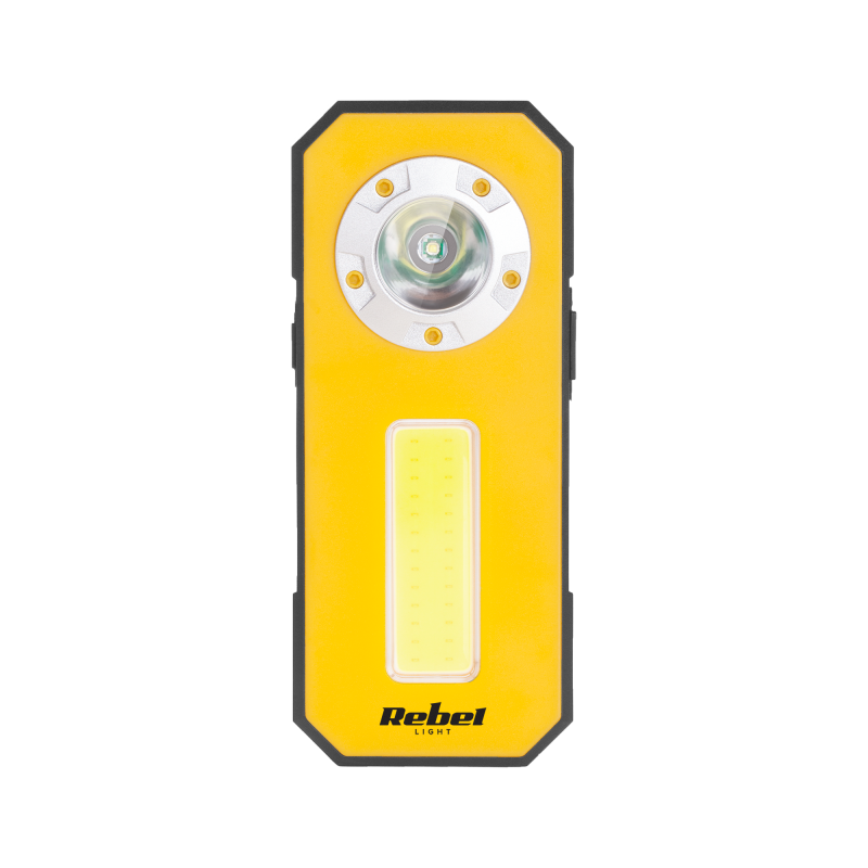 Mini akumulatorowa lampa warsztatowa (3W COB + 3W LED)