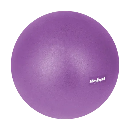 Mini piłka gimnastyczna do pilates rehabilitacyjna 25cm, kolor fioletowy, REBEL ACTIVE