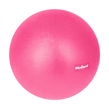 Mini piłka gimnastyczna do pilates rehabilitacyjna 25cm, kolor różowy, REBEL ACTIVE