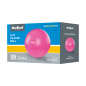 Mini piłka gimnastyczna do pilates rehabilitacyjna 25cm z pompką ręczną, kolor różowy, REBEL ACTIVE Mini piłka gimnastyczna do pilates rehabilitacyjna 25cm z pompką ręczną, kolor różowy, REBEL ACTIVE