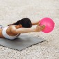Mini piłka gimnastyczna do pilates rehabilitacyjna 25cm z pompką ręczną, kolor różowy, REBEL ACTIVE Mini piłka gimnastyczna do pilates rehabilitacyjna 25cm z pompką ręczną, kolor różowy, REBEL ACTIVE
