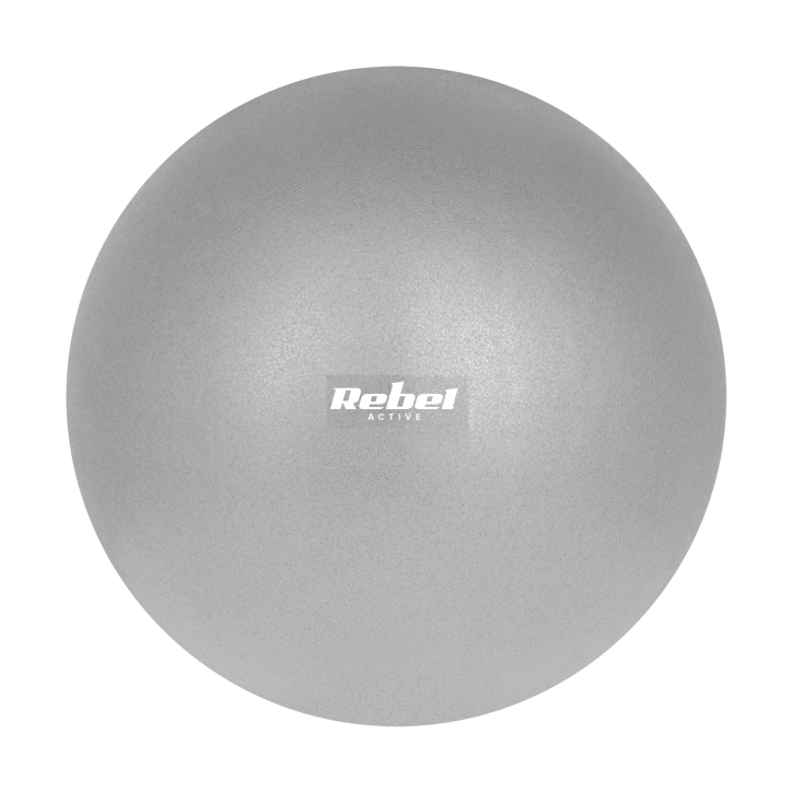 Mini piłka gimnastyczna do pilates rehabilitacyjna 25cm z pompką ręczną, kolor szary , REBEL ACTIVE Mini piłka gimnastyczna do pilates rehabilitacyjna 25cm z pompką ręczną, kolor szary , REBEL ACTIVE