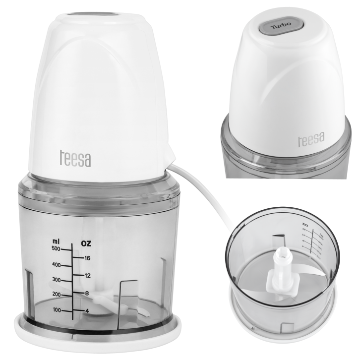 Mini rozdrabniacz z pojemnikiem 500ml 260W Mini rozdrabniacz z pojemnikiem 500ml 260W