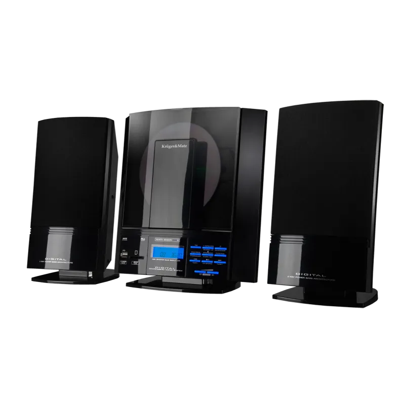 Miniwieża Kruger&Matz KM0811 z czytnikiem CD, wejściami SD i USB