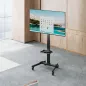 "Stojak TV z półką - Cabletech - Mobilny uchwyt TV - Polski" "Stojak TV z półką - Cabletech - Mobilny uchwyt TV - Polski"
