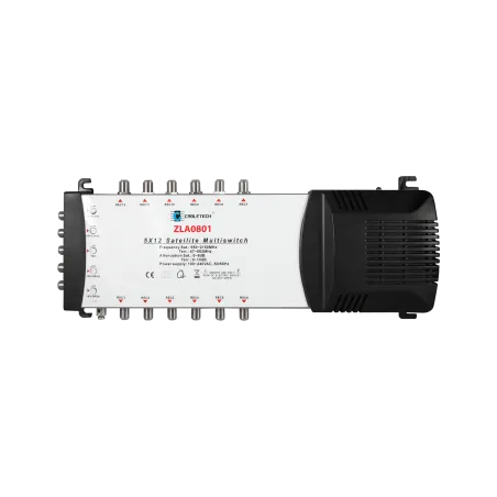 Multiswitch Cabletech 5x12 z regulacją wzmocnienia model ZLA0801