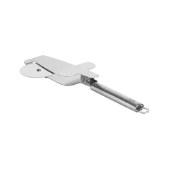 Nóż do pizzy z tarczą tnącą, zębami tnącymi brzegi oraz łopatką z zaciskiem