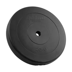 Obciążenie bitumiczne 20kg, otwór 31mm, talerz klasyczny, REBEL ACTIVE
