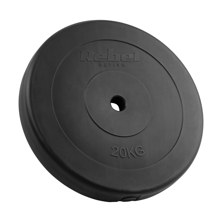 Obciążenie bitumiczne 20kg, otwór 31mm, talerz klasyczny, REBEL ACTIVE Obciążenie bitumiczne 20kg, otwór 31mm, talerz klasyczny, REBEL ACTIVE
