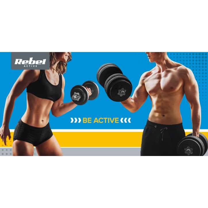 Obciążenie bitumiczne 20kg, otwór 31mm, talerz klasyczny, REBEL ACTIVE Obciążenie bitumiczne 20kg, otwór 31mm, talerz klasyczny, REBEL ACTIVE