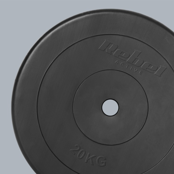 Obciążenie bitumiczne 20kg, otwór 31mm, talerz klasyczny, REBEL ACTIVE Obciążenie bitumiczne 20kg, otwór 31mm, talerz klasyczny, REBEL ACTIVE