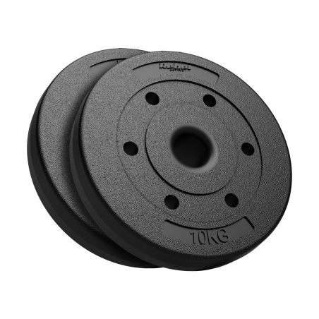 Obciążenie bitumiczne olimpijskie zestaw 2x10kg, otwór 51mm , REBEL ACTIVE
