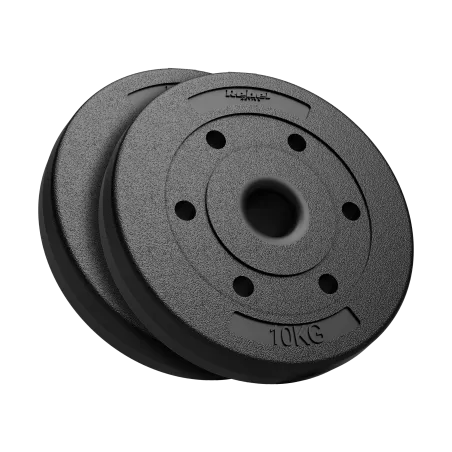 Obciążenie bitumiczne olimpijskie zestaw 2x10kg, otwór 51mm , REBEL ACTIVE