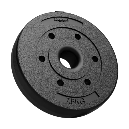 Zestaw obciążeń bitumicznych 2x7.5kg, otwór 51mm - do sztang olimpijskich, REBEL ACTIVE