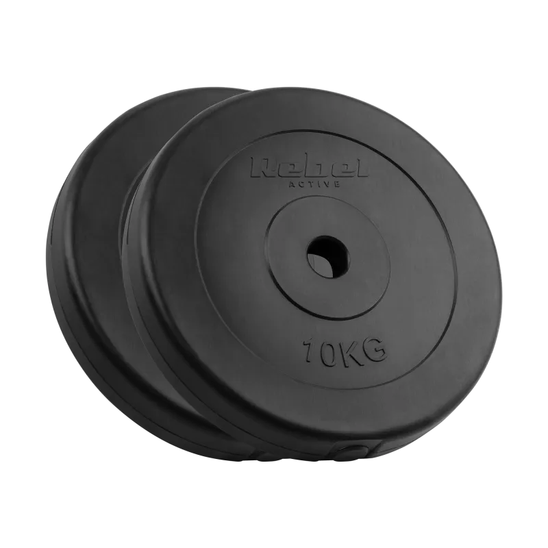 Obciążenie bitumiczne zestaw 2x10kg, otwór 31mm, talerz klasyczny, REBEL ACTIVE Obciążenie bitumiczne zestaw 2x10kg, otwór 31mm, talerz klasyczny, REBEL ACTIVE
