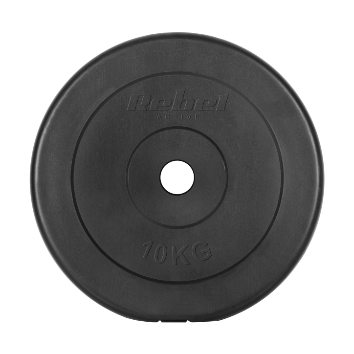 Zestaw obciążeń bitumicznych 2x10kg, otwór 31mm, talerz klasyczny, REBEL ACTIVE Zestaw obciążeń bitumicznych 2x10kg, otwór 31mm, talerz klasyczny, REBEL ACTIVE