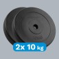 Zestaw obciążeń bitumicznych 2x10kg, otwór 31mm, talerz klasyczny, REBEL ACTIVE Zestaw obciążeń bitumicznych 2x10kg, otwór 31mm, talerz klasyczny, REBEL ACTIVE