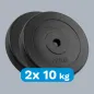 Zestaw obciążeń bitumicznych 2x10kg, otwór 31mm, talerz klasyczny, REBEL ACTIVE Zestaw obciążeń bitumicznych 2x10kg, otwór 31mm, talerz klasyczny, REBEL ACTIVE