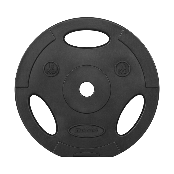 Zestaw obciążeń bitumicznych 2x10kg, otwór 31mm, talerz z uchwytami, REBEL ACTIVE Zestaw obciążeń bitumicznych 2x10kg, otwór 31mm, talerz z uchwytami, REBEL ACTIVE
