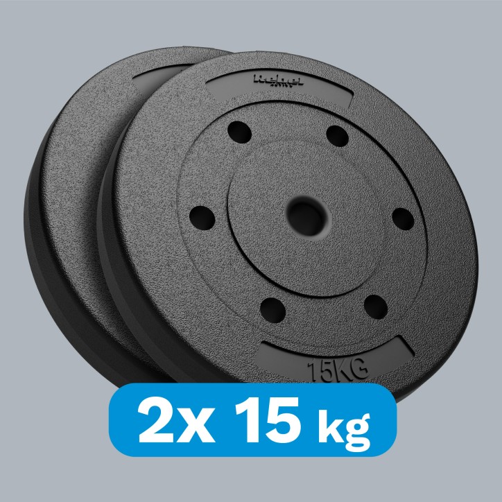 Zestaw obciążeń bitumicznych 2x15kg, otwór 31mm, REBEL ACTIVE Zestaw obciążeń bitumicznych 2x15kg, otwór 31mm, REBEL ACTIVE