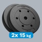 Zestaw obciążeń bitumicznych 2x15kg, otwór 31mm, REBEL ACTIVE Zestaw obciążeń bitumicznych 2x15kg, otwór 31mm, REBEL ACTIVE