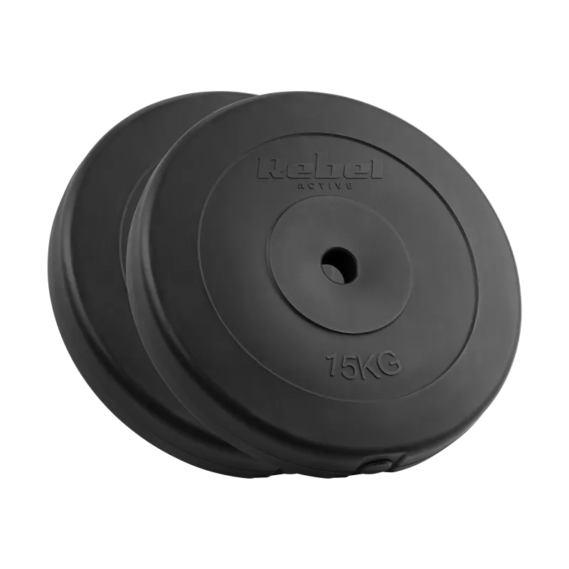 Obciążenie bitumiczne zestaw 2x15kg, otwór 31mm, talerz klasyczny, REBEL ACTIVE