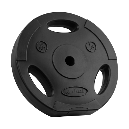 Zestaw obciążeń bitumicznych 2x15kg, otwór 31mm, talerz z uchwytami, REBEL ACTIVE