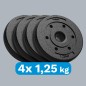 Zestaw obciążeń bitumicznych 4x1.25kg, otwór 31mm, REBEL ACTIVE Zestaw obciążeń bitumicznych 4x1.25kg, otwór 31mm, REBEL ACTIVE