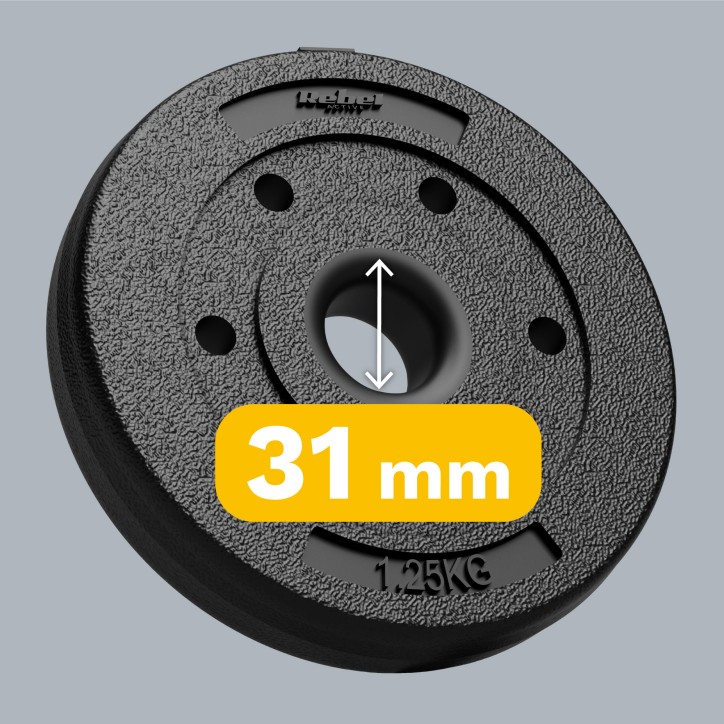 Zestaw obciążeń bitumicznych 4x1.25kg, otwór 31mm, REBEL ACTIVE Zestaw obciążeń bitumicznych 4x1.25kg, otwór 31mm, REBEL ACTIVE
