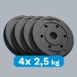 Zestaw obciążeń bitumicznych 4x2.5kg, otwór 31mm, REBEL ACTIVE Zestaw obciążeń bitumicznych 4x2.5kg, otwór 31mm, REBEL ACTIVE