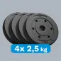 Zestaw obciążeń bitumicznych 4x2.5kg, otwór 31mm, REBEL ACTIVE