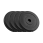 Zestaw obciążeń bitumicznych 4x2.5kg, otwór 31mm, talerz klasyczny, REBEL ACTIVE Zestaw obciążeń bitumicznych 4x2.5kg, otwór 31mm, talerz klasyczny, REBEL ACTIVE