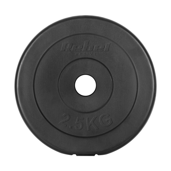 Zestaw obciążeń bitumicznych 4x2.5kg, otwór 31mm, talerz klasyczny, REBEL ACTIVE Zestaw obciążeń bitumicznych 4x2.5kg, otwór 31mm, talerz klasyczny, REBEL ACTIVE
