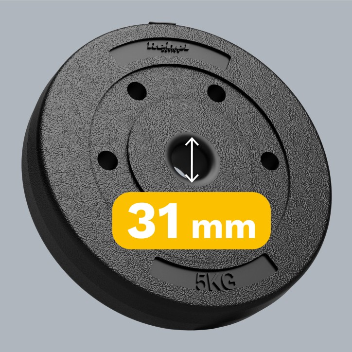 Zestaw obciążeń bitumicznych 4x5kg, otwór 31mm, REBEL ACTIVE Zestaw obciążeń bitumicznych 4x5kg, otwór 31mm, REBEL ACTIVE