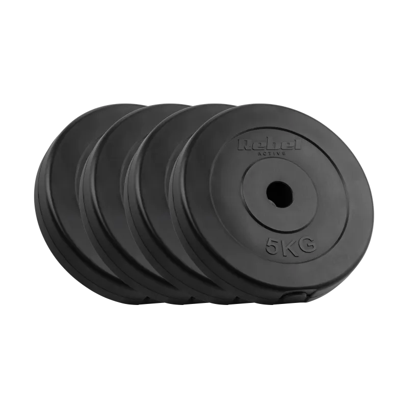 Obciążenie bitumiczne zestaw 4x5kg, otwór 31mm, talerz klasyczny, REBEL ACTIVE