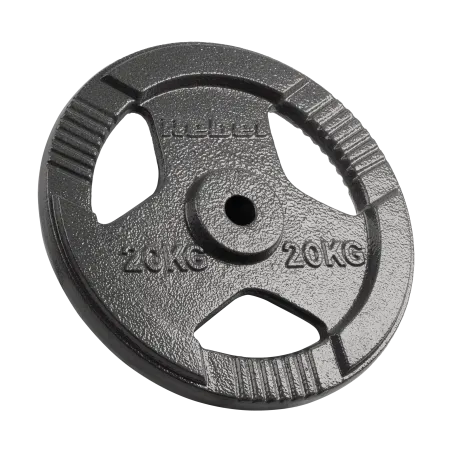 Obciążenie żeliwne 20kg, otwór 31mm, talerz z uchwytami, REBEL ACTIVE
