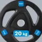 Obciążenie żeliwne gumowane 20kg, otwór olimpijski 51mm, REBEL ACTIVE Obciążenie żeliwne gumowane 20kg, otwór olimpijski 51mm, REBEL ACTIVE