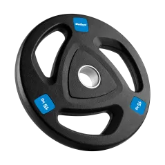 Zestaw obciążeń żeliwnych gumowanych 2x15kg, otwór olimpijski 51mm, REBEL ACTIVE