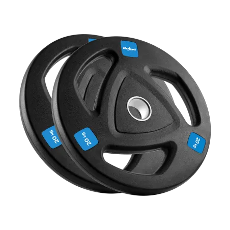 Obciążenie żeliwne olimpijskie gumowane zestaw 2x20kg, otwór 51mm , REBEL ACTIVE