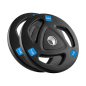 Zestaw obciążeń żeliwnych gumowanych 2x20kg, otwór olimpijski 51mm, REBEL ACTIVE