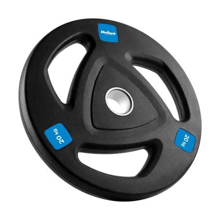 Zestaw obciążeń żeliwnych gumowanych 2x20kg, otwór olimpijski 51mm, REBEL ACTIVE