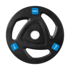 Zestaw obciążeń żeliwnych gumowanych 2x20kg, otwór olimpijski 51mm, REBEL ACTIVE