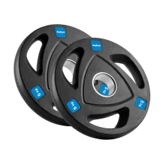 Zestaw obciążeń żeliwnych gumowanych 30kg ( 8x1.25kg + 4x2.5kg + 2x5kg ), otwór olimpijski 51mm, REBEL ACTIVE