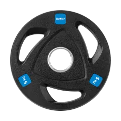 Zestaw obciążeń żeliwnych gumowanych 30kg ( 8x1.25kg + 4x2.5kg + 2x5kg ), otwór olimpijski 51mm, REBEL ACTIVE
